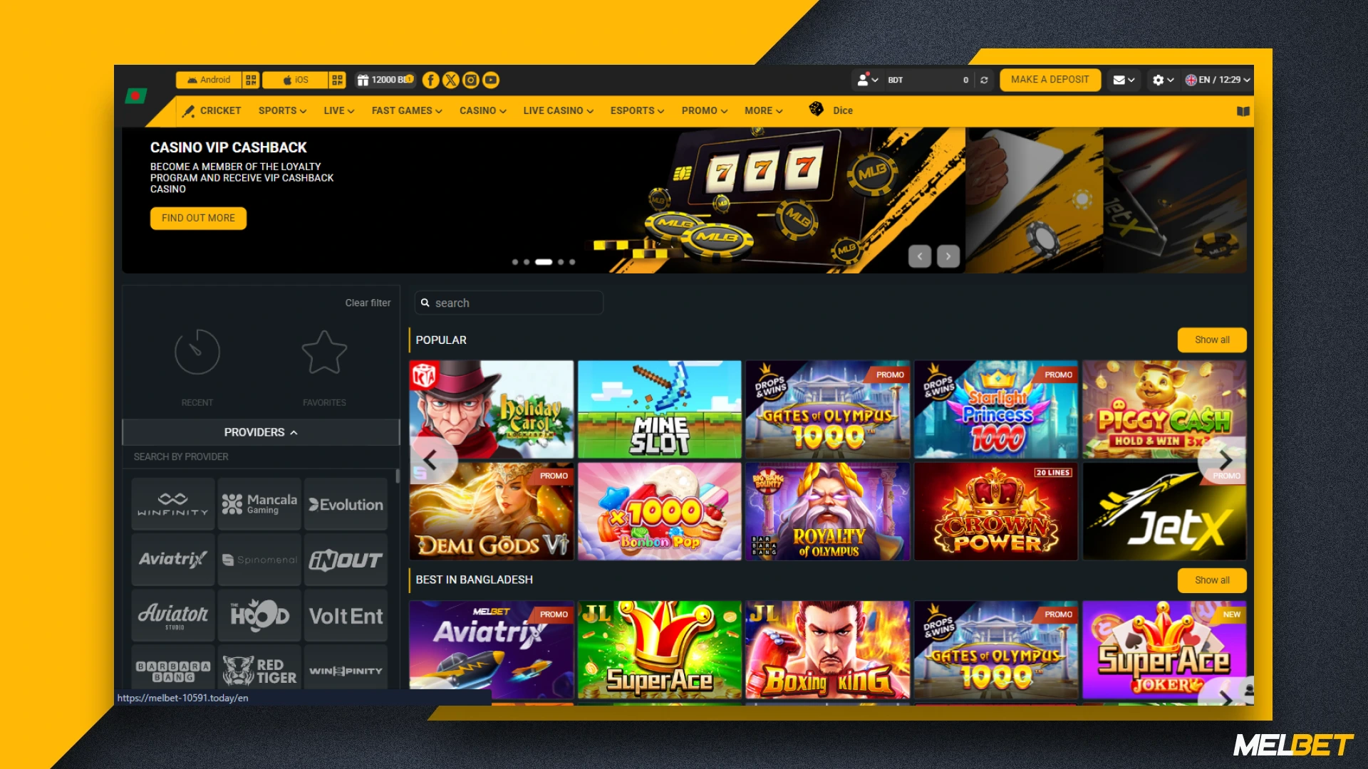 To place your first bet on Melbet’s Mine Slot, Bangladeshi players must create an account and fund their account first